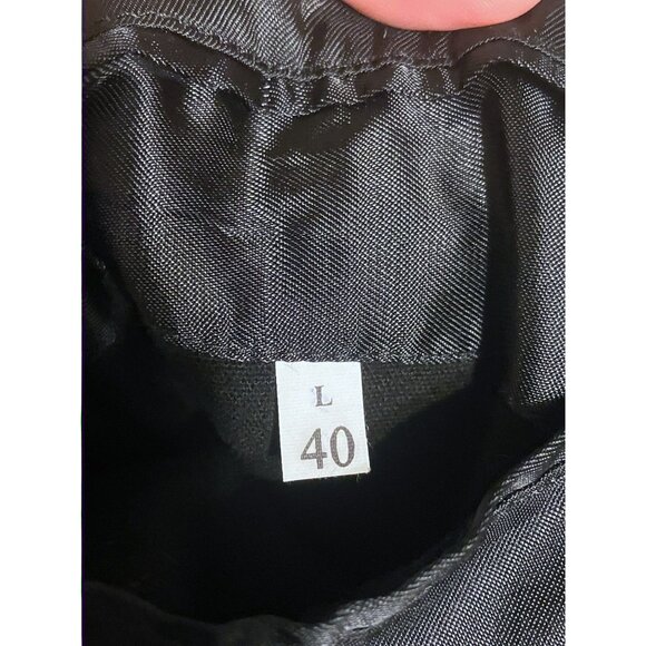 Vintage Mens Wool Overcoat 40 Jacket Trench Coat Single Breasted Minimalist - Picture 8 of 9